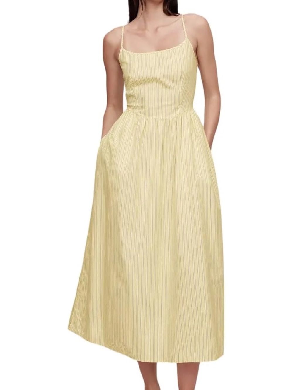 GAP Dipped Waist Midi Dress